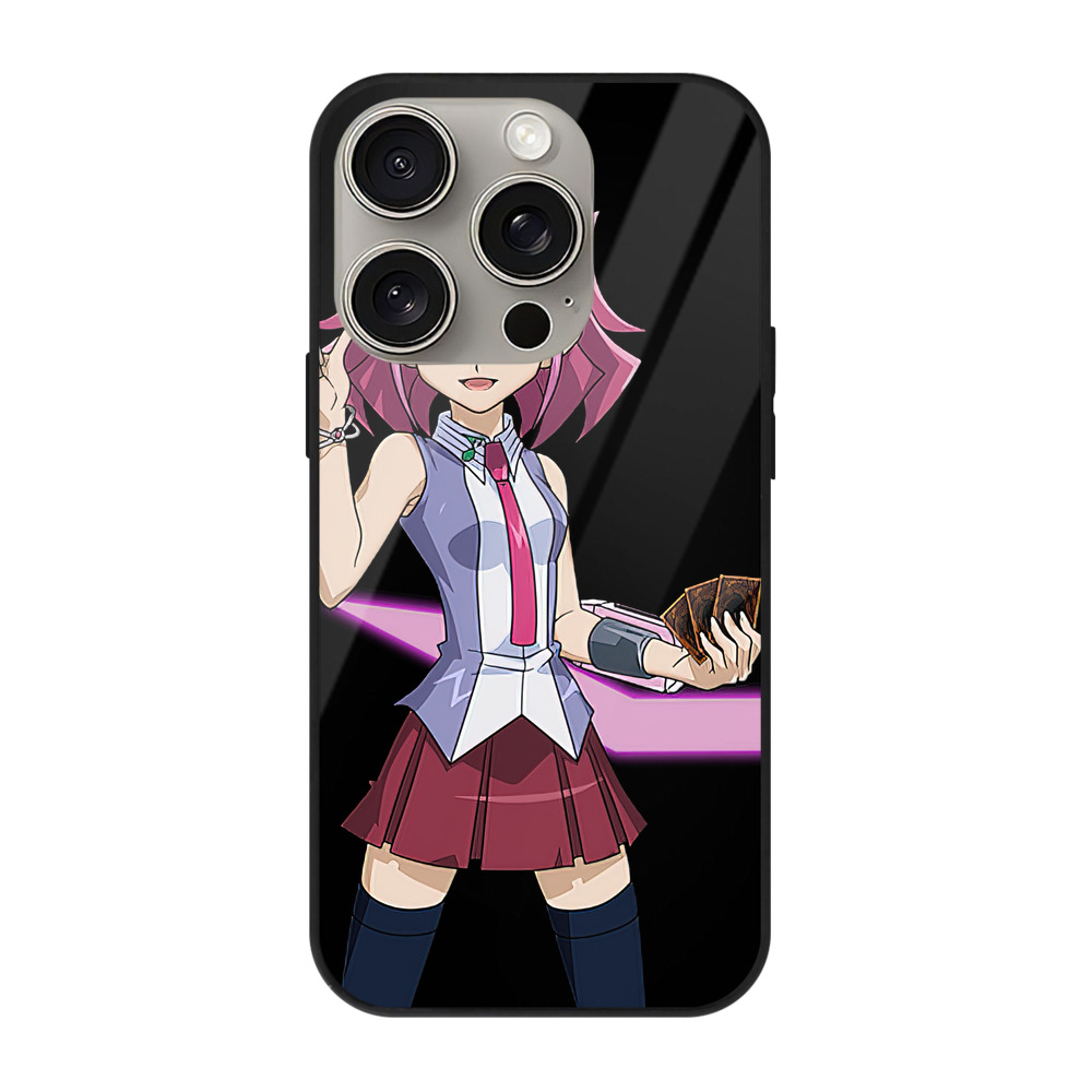 （画像用） 遊☆戯☆王 Yu-Gi-Oh! 【iPhone15Pro対応】スマホケース 耐衝撃＆黄変防止 背面ガラス