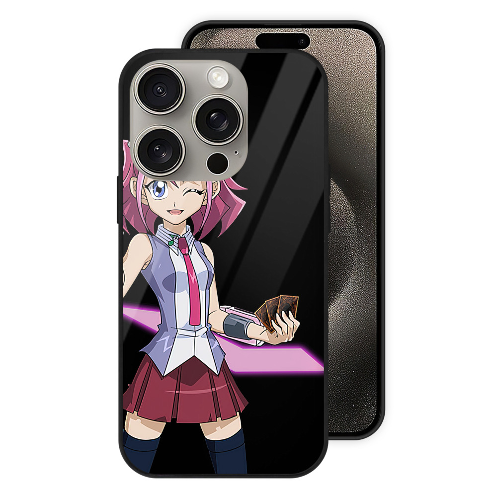 （画像用） 遊☆戯☆王 Yu-Gi-Oh! 【iPhone15Pro対応】スマホケース 耐衝撃＆黄変防止 背面ガラス