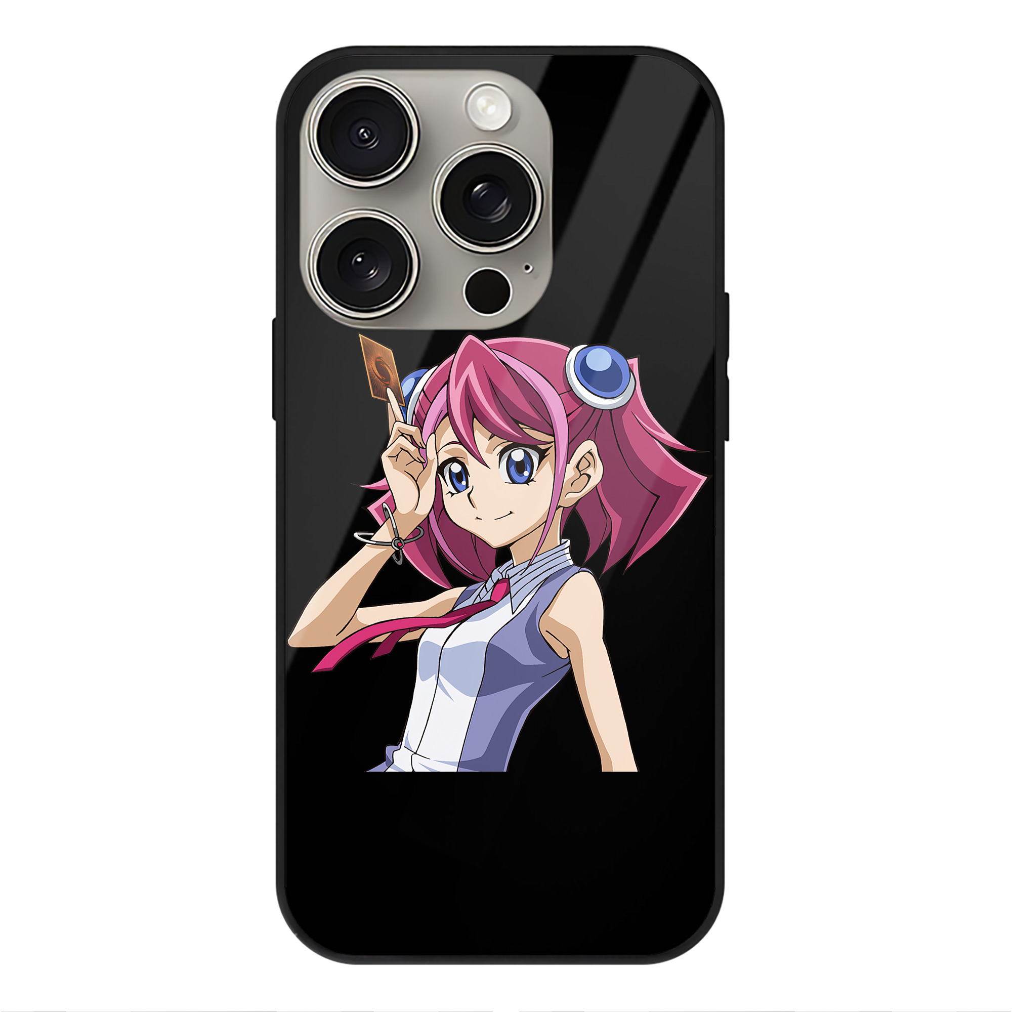 （画像用） 遊☆戯☆王 Yu-Gi-Oh! 【iPhone15Pro対応】スマホケース 耐衝撃＆黄変防止 背面ガラス