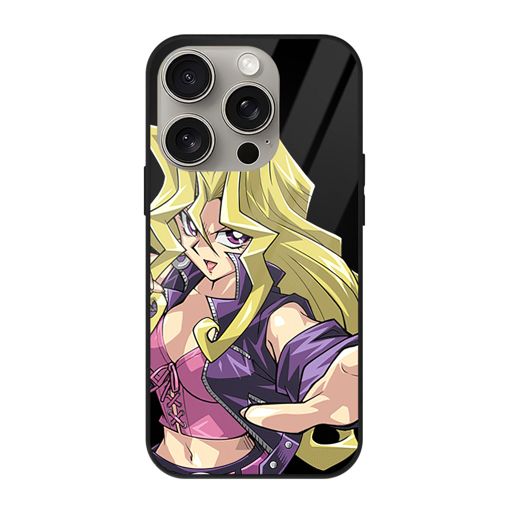 遊☆戯☆王 Yu-Gi-Oh! 【iPhone15Pro対応】スマホケース 耐衝撃＆黄変防止 背面ガラス