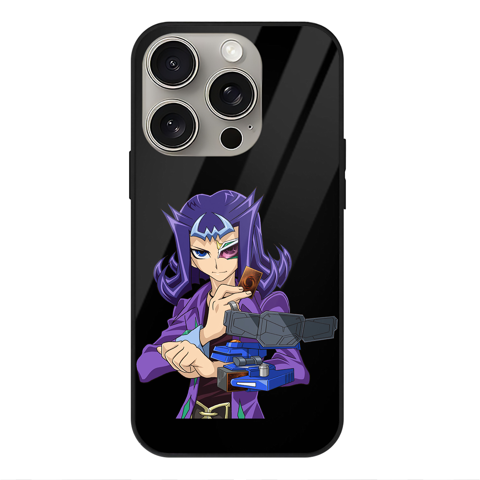 （画像用） 遊☆戯☆王 Yu-Gi-Oh! 【iPhone15Pro対応】スマホケース 耐衝撃＆黄変防止 背面ガラス