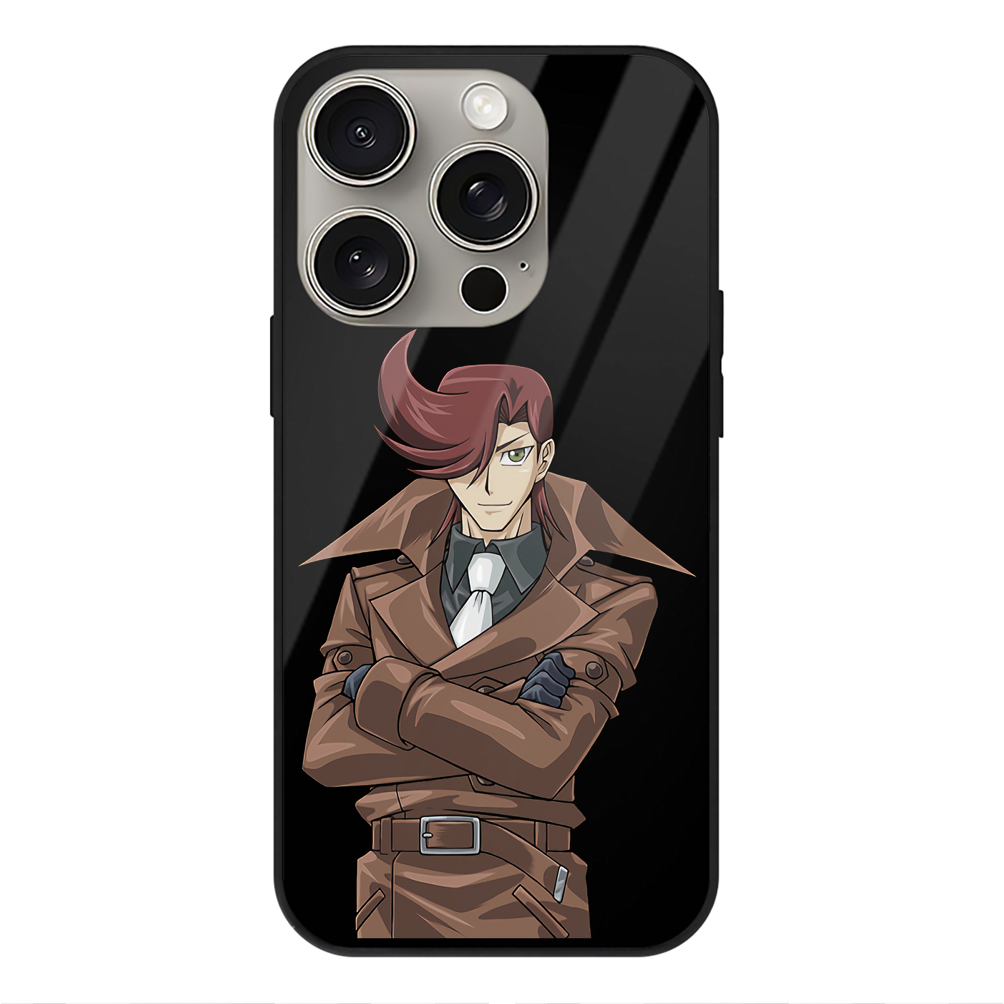 遊☆戯☆王 Yu-Gi-Oh! 【iPhone15Pro対応】スマホケース 耐衝撃＆黄変防止 背面ガラス