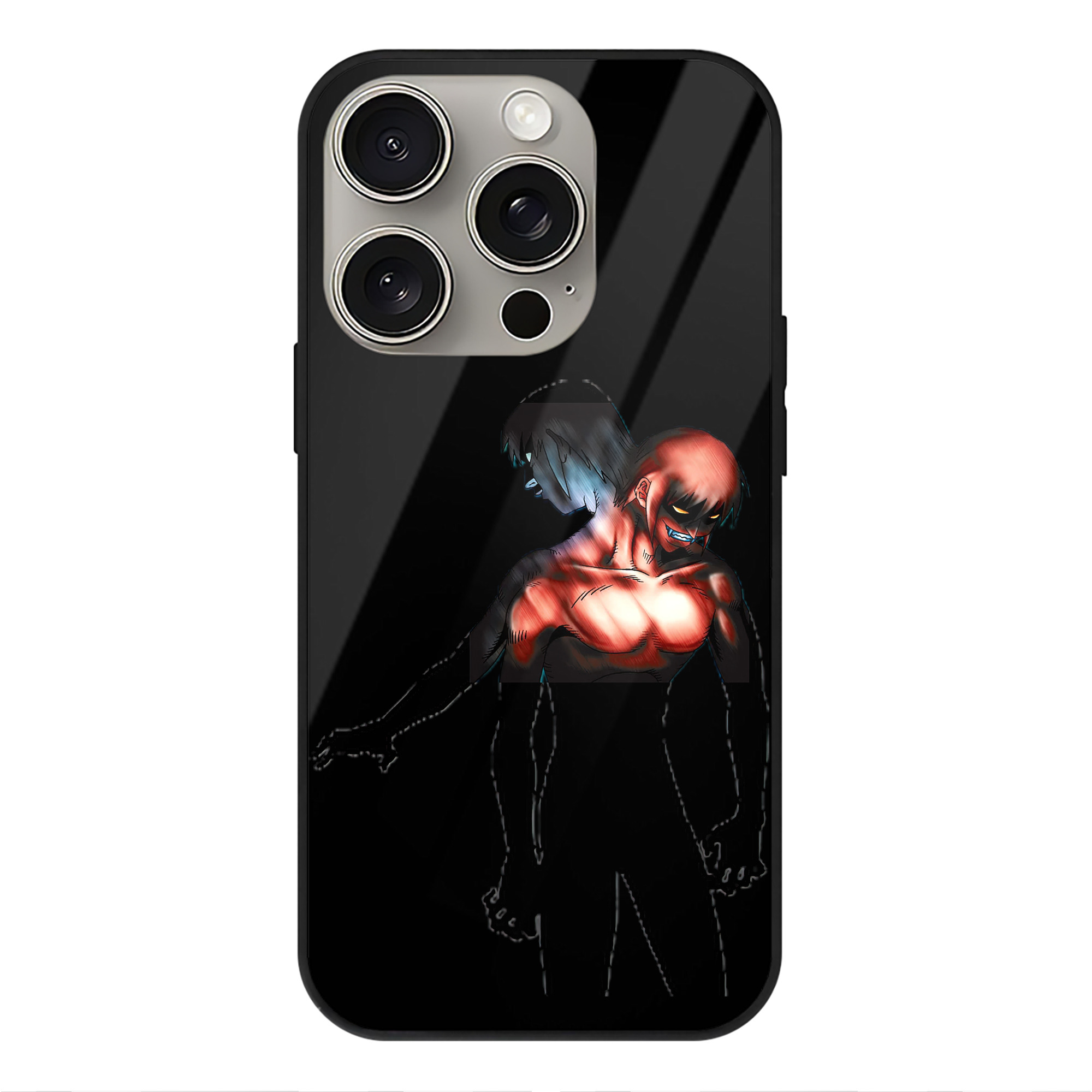 （画像用） 遊☆戯☆王 Yu-Gi-Oh! 【iPhone15Pro対応】スマホケース 耐衝撃＆黄変防止 背面ガラス