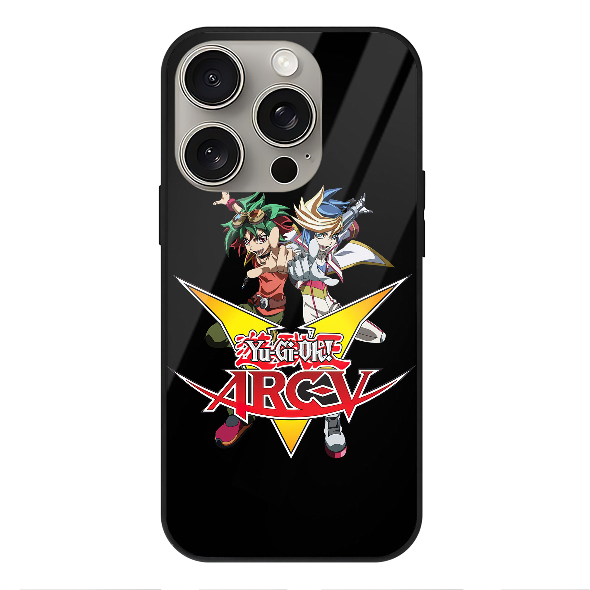 遊☆戯☆王 Yu-Gi-Oh! 【iPhone15Pro対応】スマホケース 耐衝撃＆黄変防止 背面ガラス