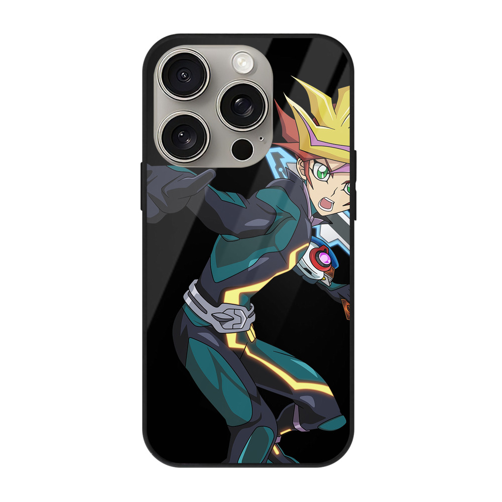 遊☆戯☆王 Yu-Gi-Oh! 【iPhone15Pro対応】スマホケース 耐衝撃＆黄変防止 背面ガラス