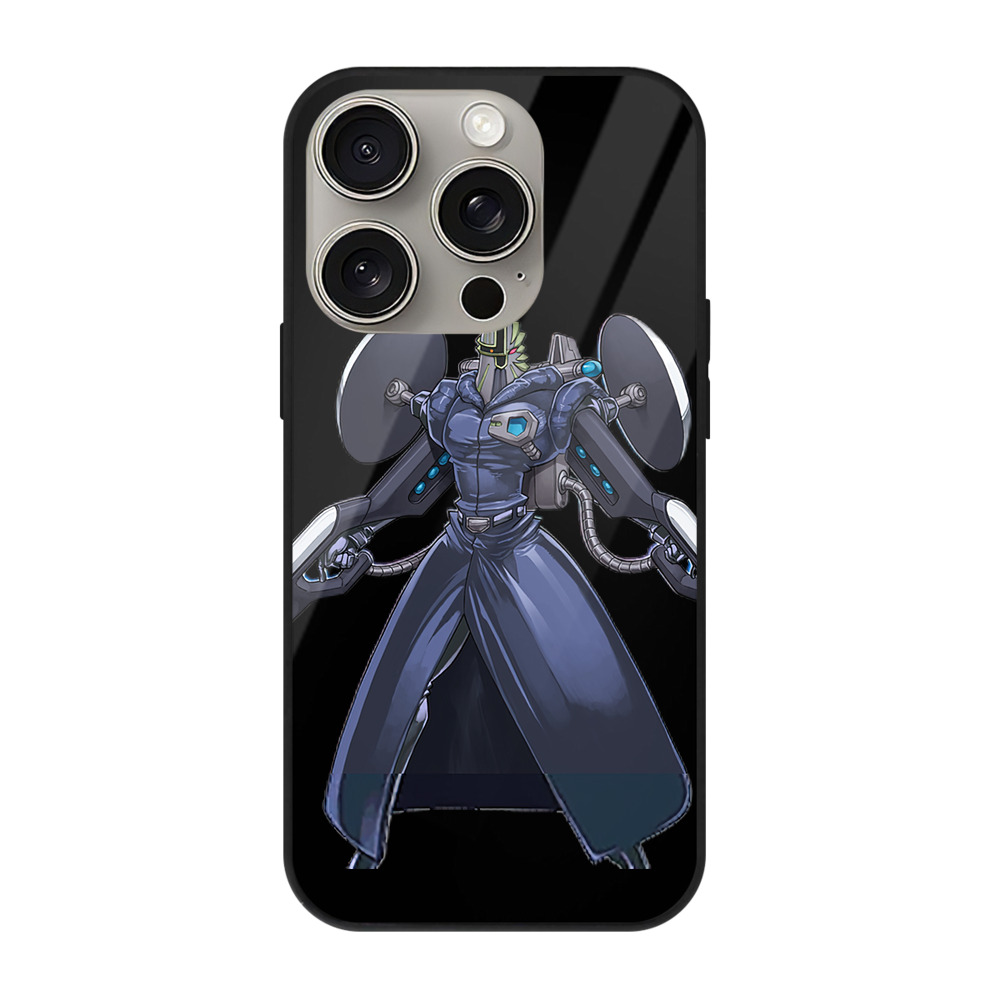 （画像用） 遊☆戯☆王 Yu-Gi-Oh! 【iPhone15Pro対応】スマホケース 耐衝撃＆黄変防止 背面ガラス
