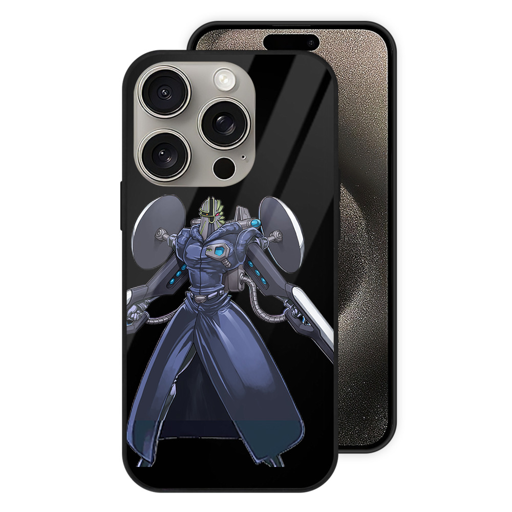 （画像用） 遊☆戯☆王 Yu-Gi-Oh! 【iPhone15Pro対応】スマホケース 耐衝撃＆黄変防止 背面ガラス
