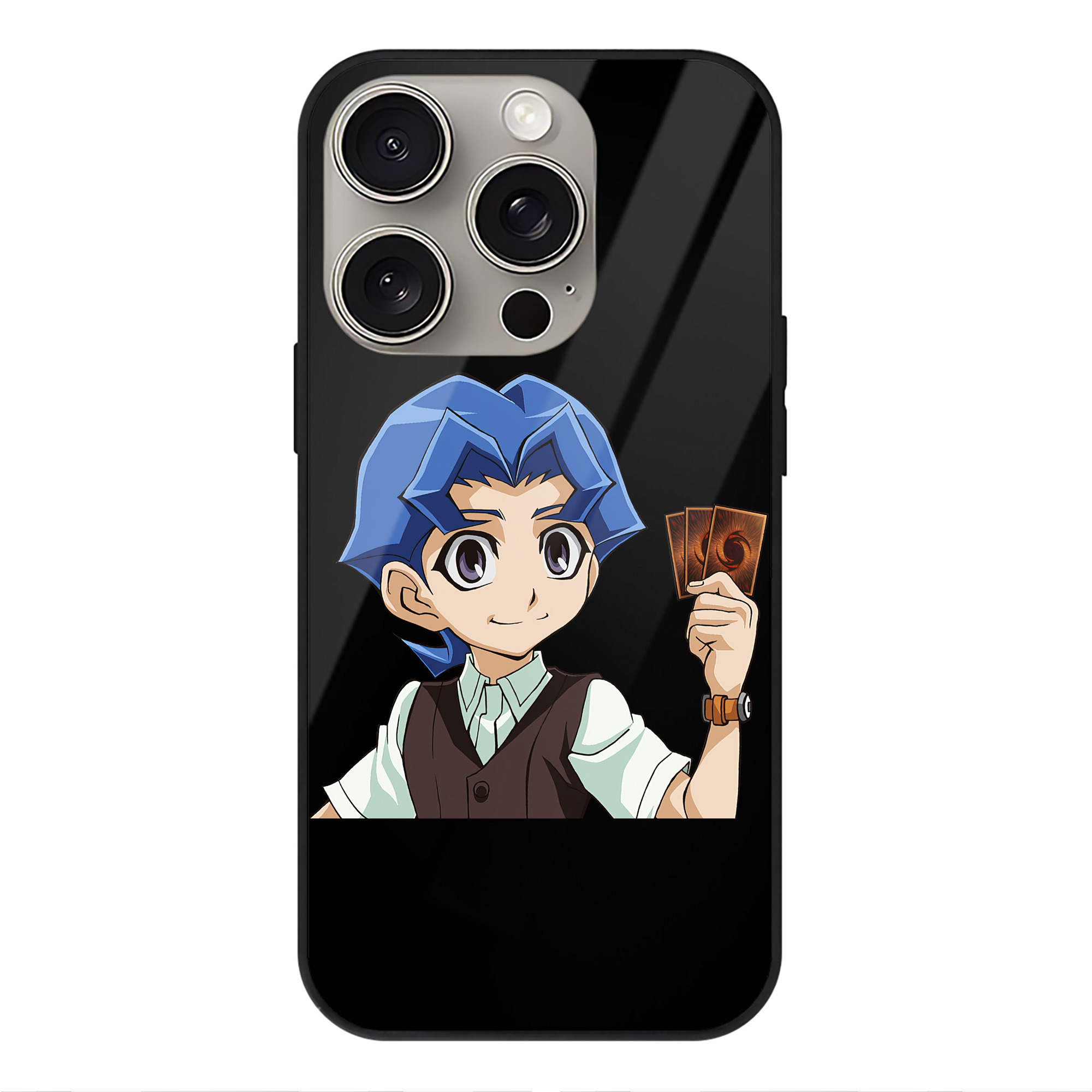 遊☆戯☆王 Yu-Gi-Oh! 【iPhone15Pro対応】スマホケース 耐衝撃＆黄変防止 背面ガラス