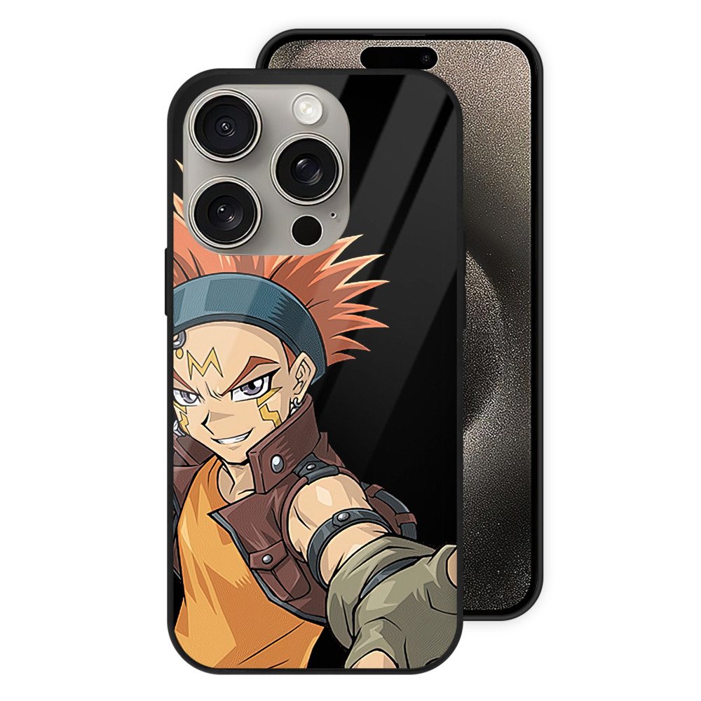 （画像用） 遊☆戯☆王 Yu-Gi-Oh! 【iPhone15Pro対応】スマホケース 耐衝撃＆黄変防止 背面ガラス