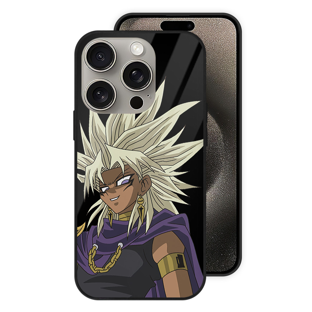 （画像用） 遊☆戯☆王 Yu-Gi-Oh! 【iPhone15Pro対応】スマホケース 耐衝撃＆黄変防止 背面ガラス