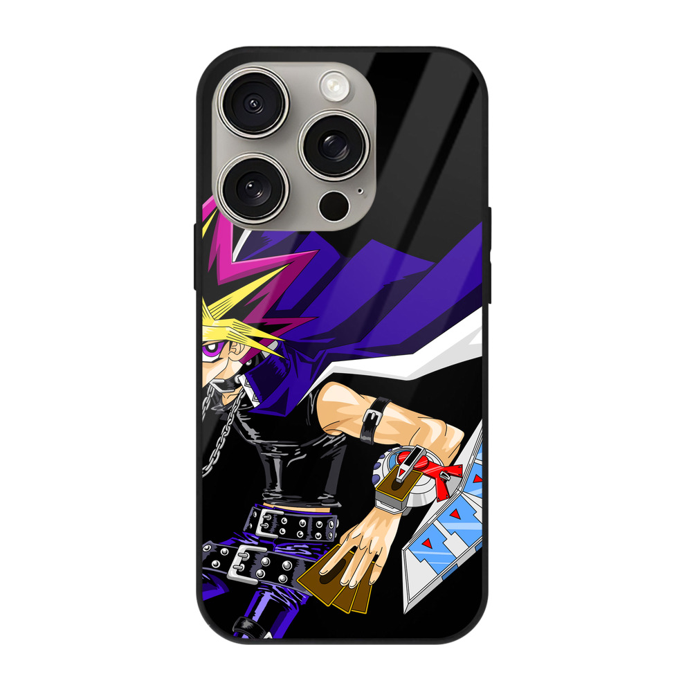遊☆戯☆王 Yu-Gi-Oh! 【iPhone15Pro対応】スマホケース 耐衝撃＆黄変防止 背面ガラス