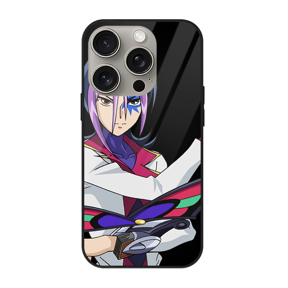 （画像用） 遊☆戯☆王 Yu-Gi-Oh! 【iPhone15Pro対応】スマホケース 耐衝撃＆黄変防止 背面ガラス