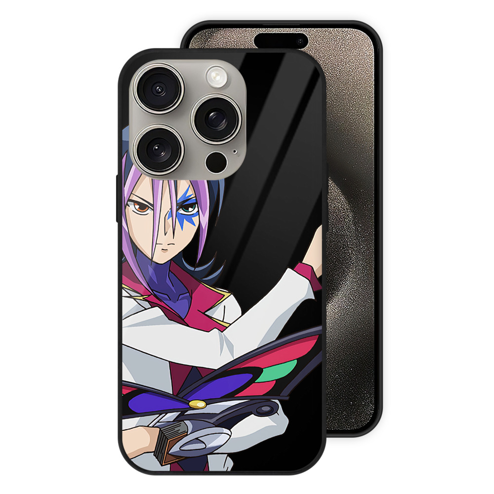（画像用） 遊☆戯☆王 Yu-Gi-Oh! 【iPhone15Pro対応】スマホケース 耐衝撃＆黄変防止 背面ガラス