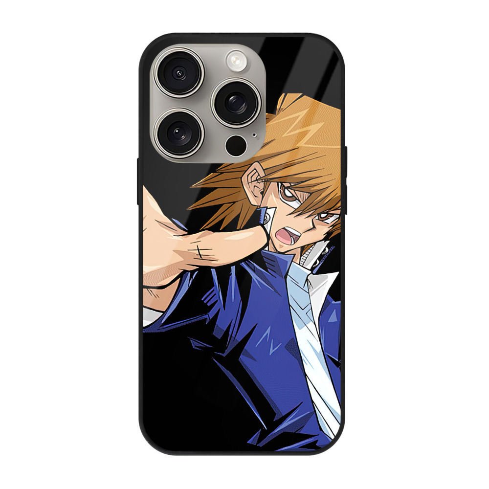 （画像用） 遊☆戯☆王 Yu-Gi-Oh! 【iPhone15Pro対応】スマホケース 耐衝撃＆黄変防止 背面ガラス