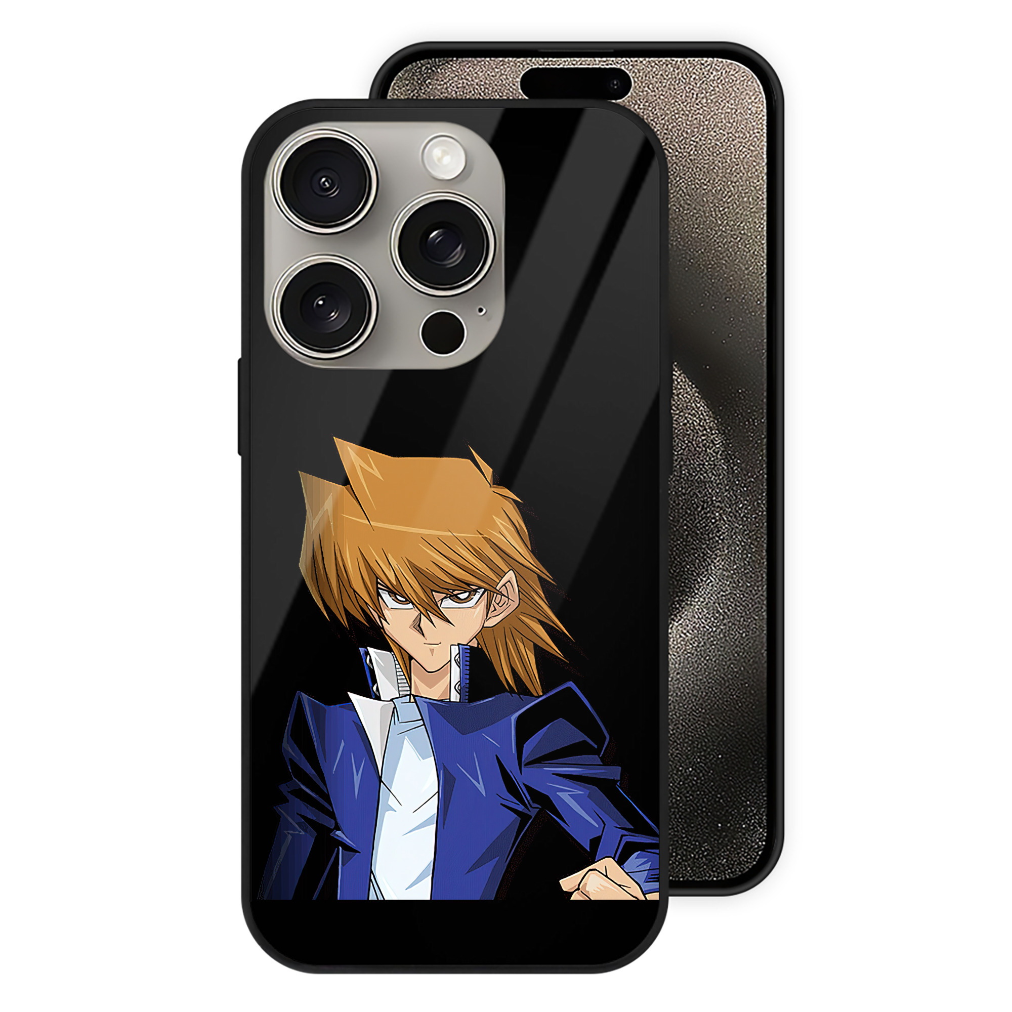 遊☆戯☆王 Yu-Gi-Oh! 【iPhone15Pro対応】スマホケース 耐衝撃＆黄変防止 背面ガラス