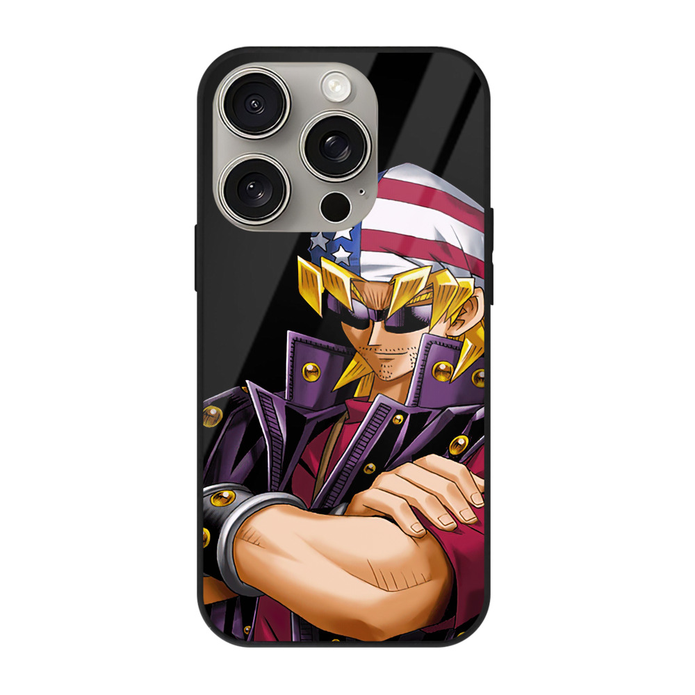 遊☆戯☆王 Yu-Gi-Oh! 【iPhone15Pro対応】スマホケース 耐衝撃＆黄変防止 背面ガラス