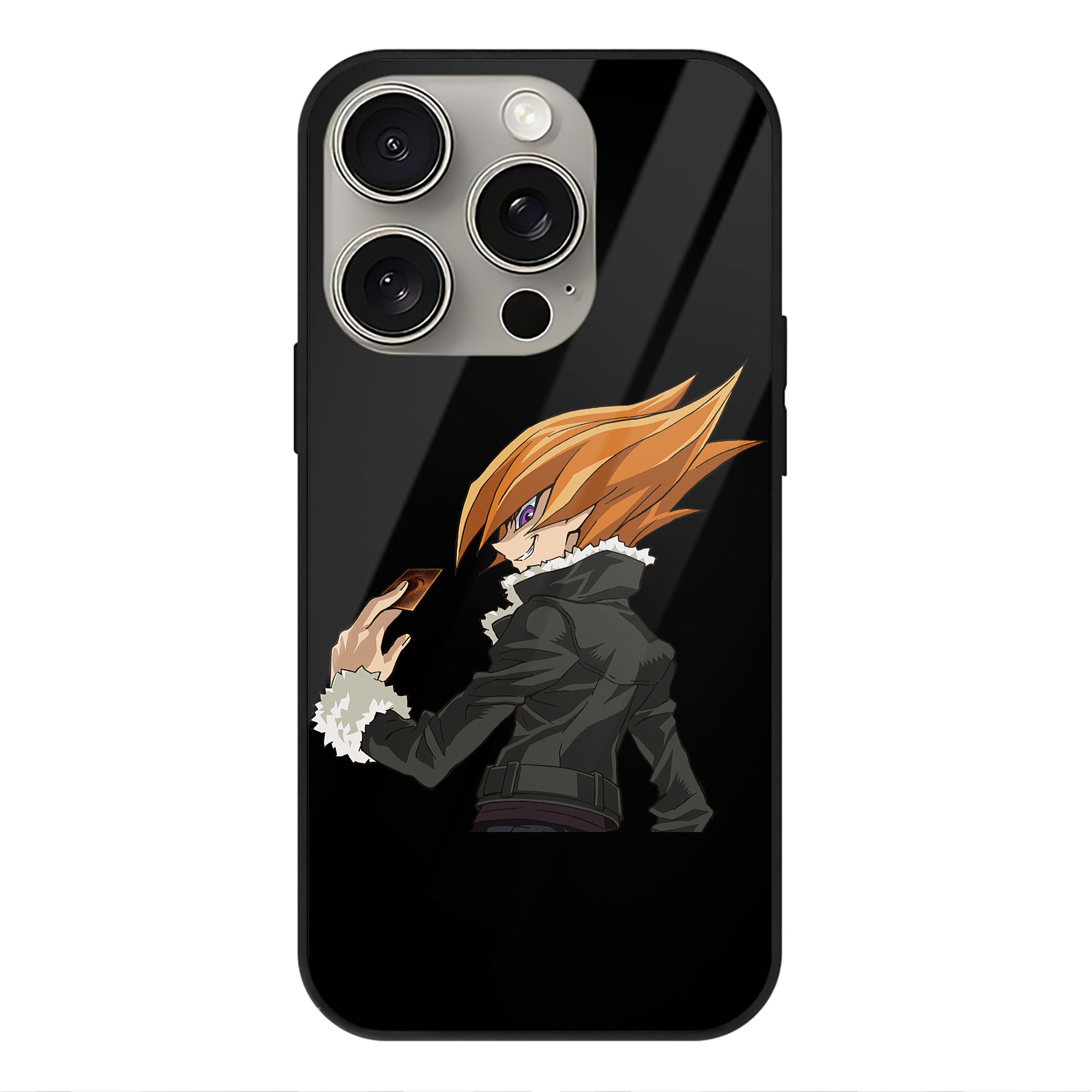 遊☆戯☆王 Yu-Gi-Oh! 【iPhone15Pro対応】スマホケース 耐衝撃＆黄変防止 背面ガラス