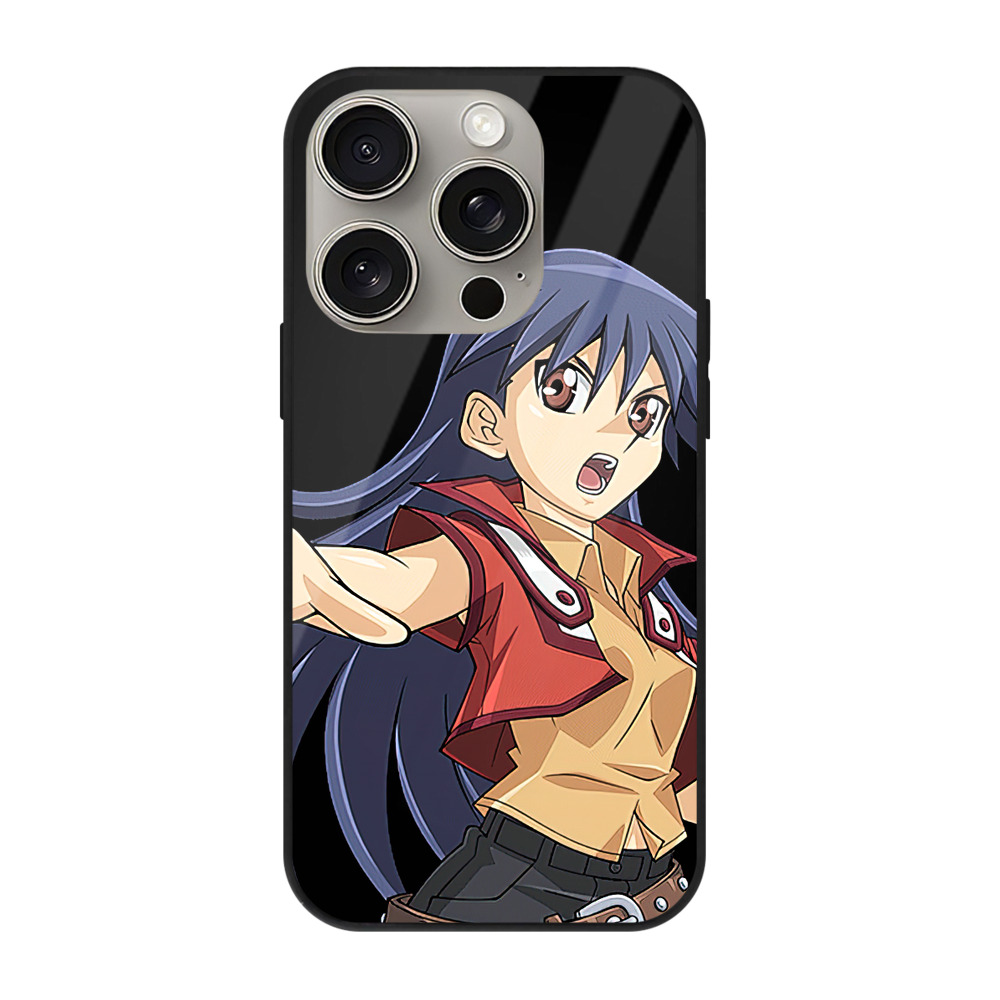 （画像用） 遊☆戯☆王 Yu-Gi-Oh! 【iPhone15Pro対応】スマホケース 耐衝撃＆黄変防止 背面ガラス