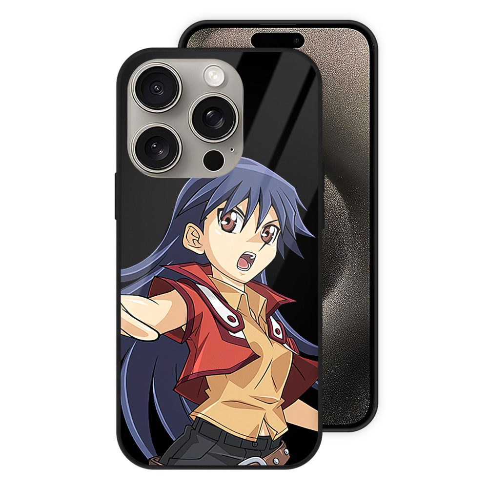 （画像用） 遊☆戯☆王 Yu-Gi-Oh! 【iPhone15Pro対応】スマホケース 耐衝撃＆黄変防止 背面ガラス