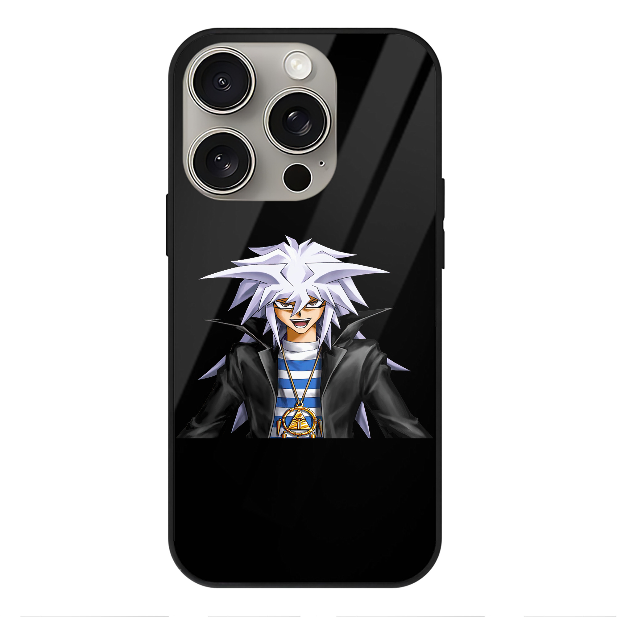 遊☆戯☆王 Yu-Gi-Oh! 【iPhone15Pro対応】スマホケース 耐衝撃＆黄変防止 背面ガラス