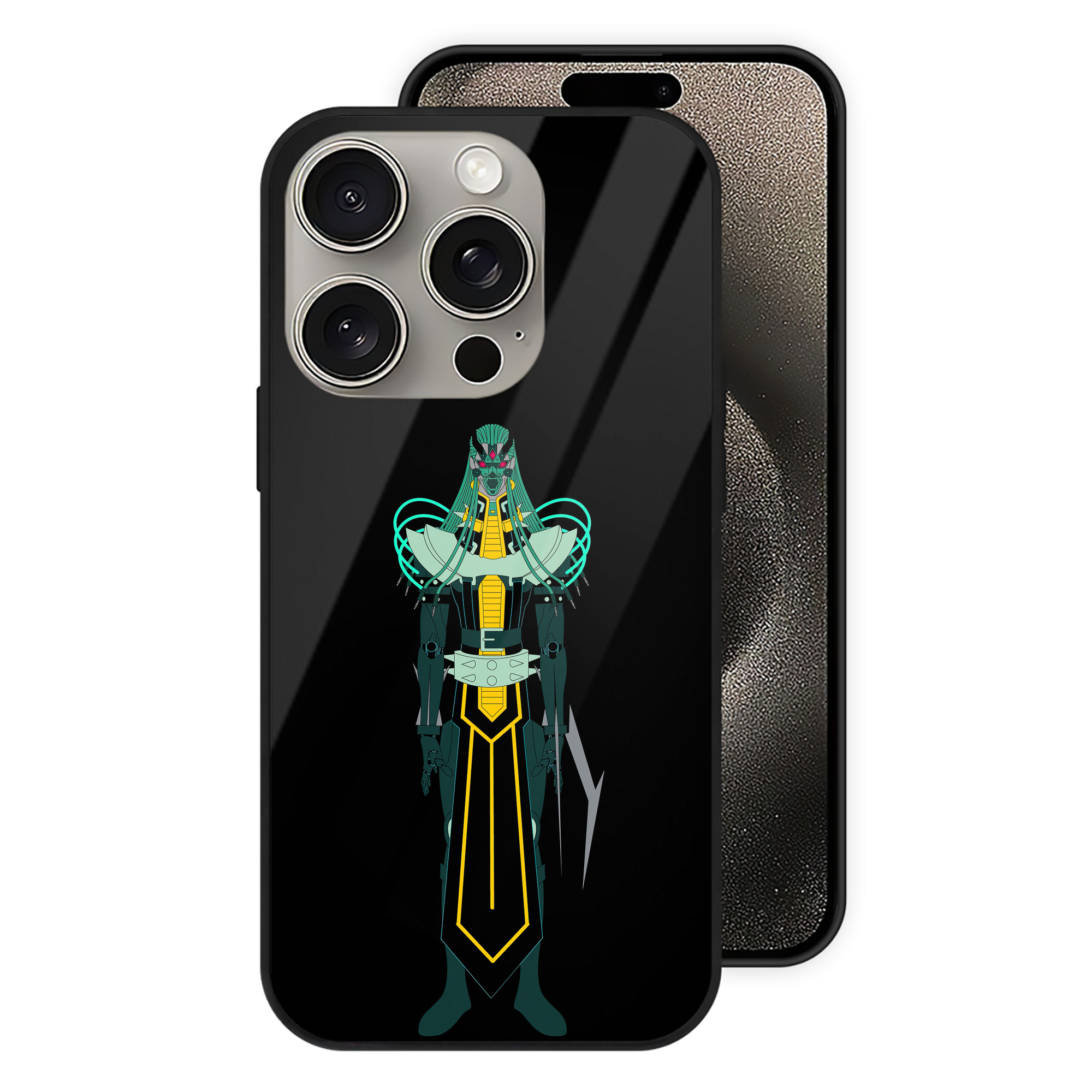 （画像用） 遊☆戯☆王 Yu-Gi-Oh! 【iPhone15Pro対応】スマホケース 耐衝撃＆黄変防止 背面ガラス