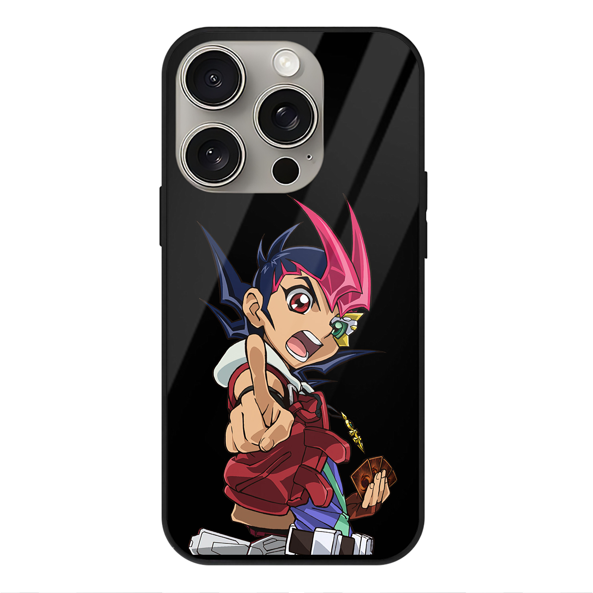 遊☆戯☆王 Yu-Gi-Oh! 【iPhone15Pro対応】スマホケース 耐衝撃＆黄変防止 背面ガラス