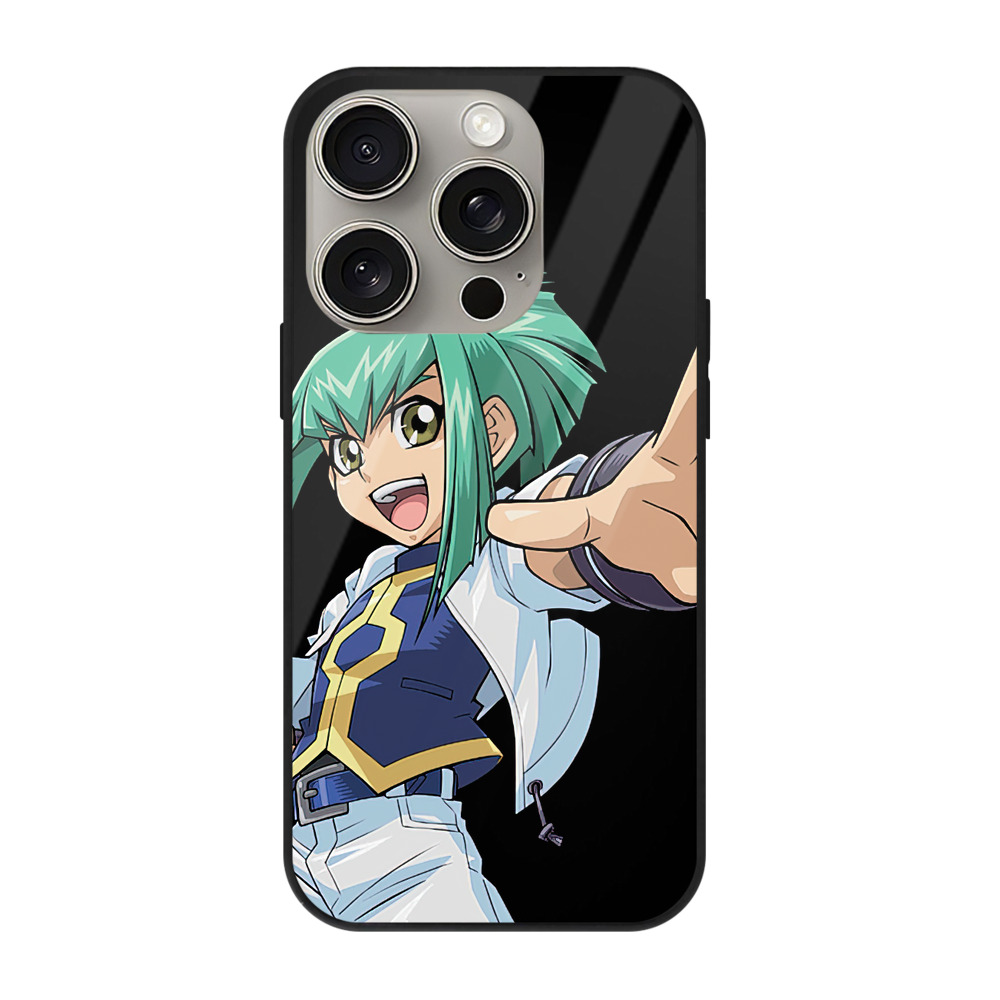 （画像用） 遊☆戯☆王 Yu-Gi-Oh! 【iPhone15Pro対応】スマホケース 耐衝撃＆黄変防止 背面ガラス