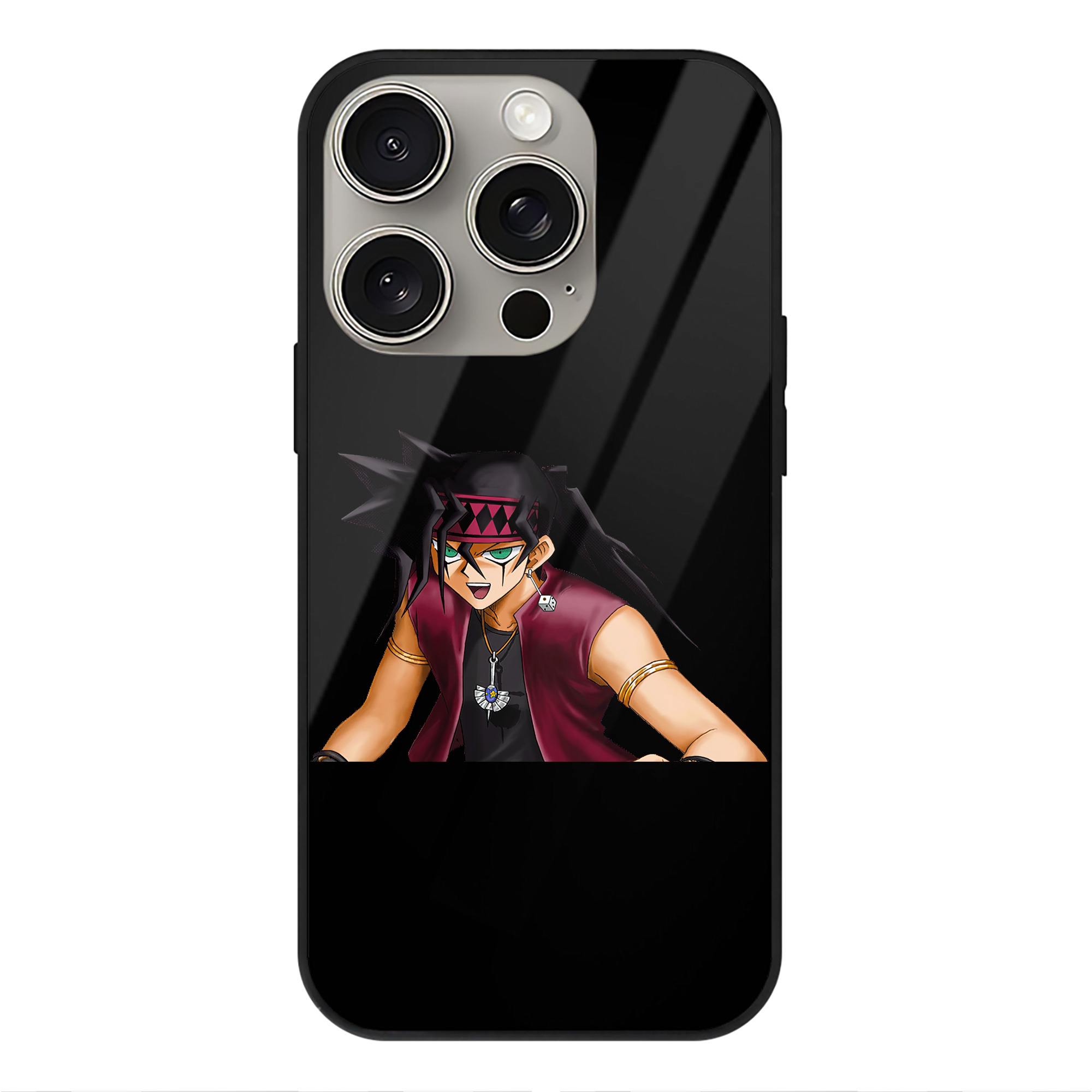 遊☆戯☆王 Yu-Gi-Oh! 【iPhone15Pro対応】スマホケース 耐衝撃＆黄変防止 背面ガラス