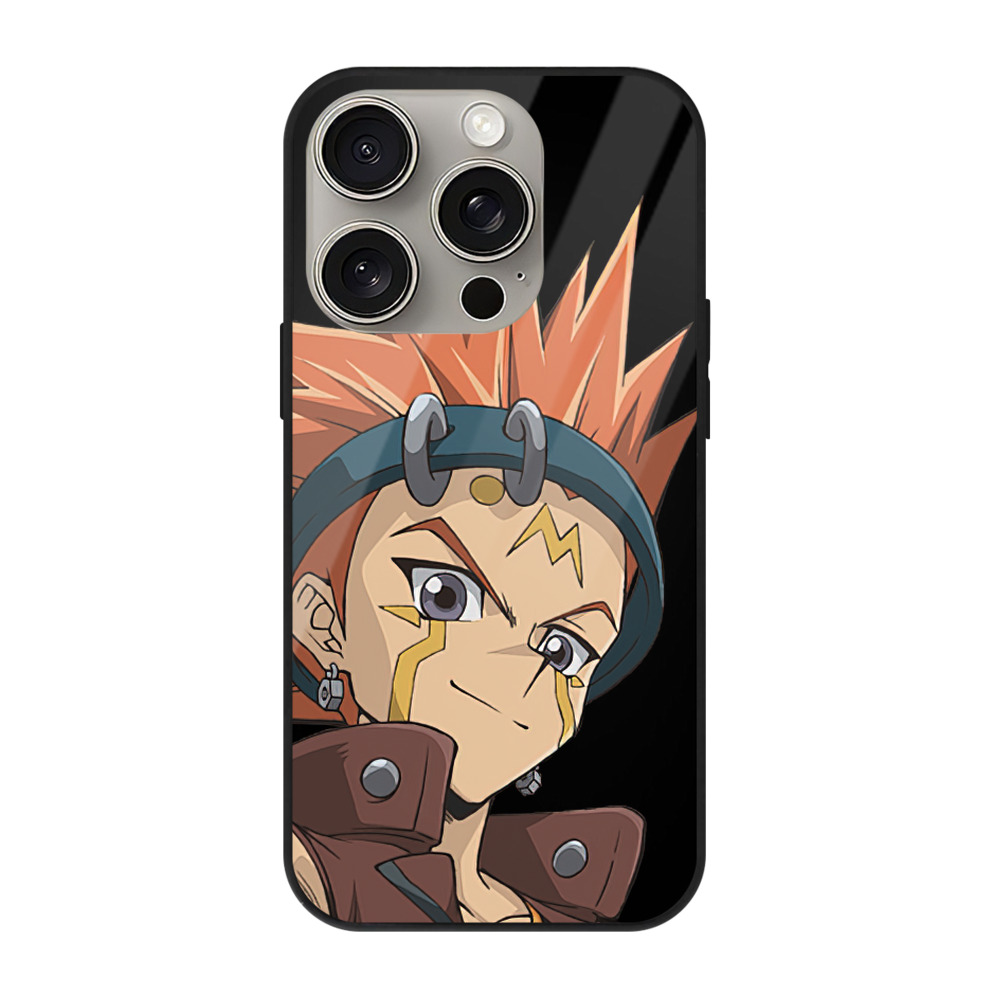 遊☆戯☆王 Yu-Gi-Oh! 【iPhone15Pro対応】スマホケース 耐衝撃＆黄変防止 背面ガラス