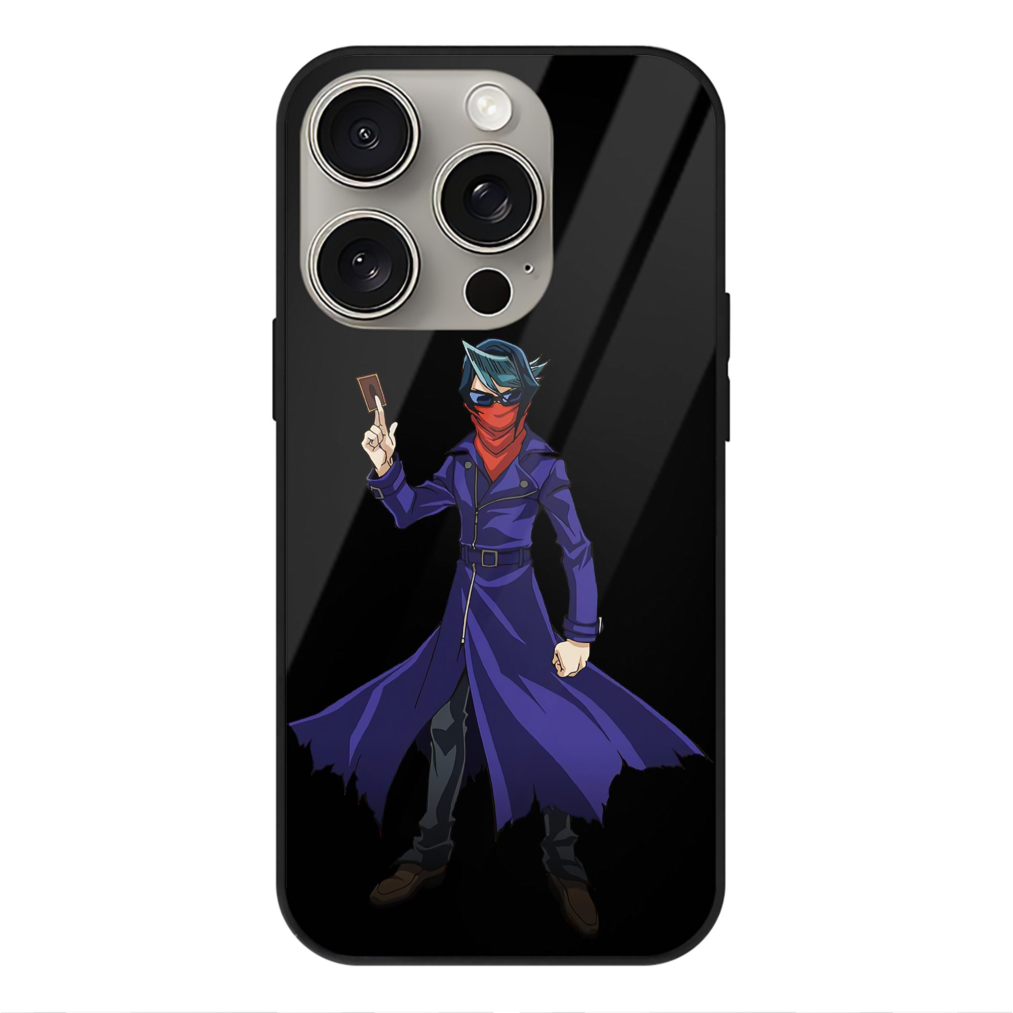 遊☆戯☆王 Yu-Gi-Oh! 【iPhone15Pro対応】スマホケース 耐衝撃＆黄変防止 背面ガラス