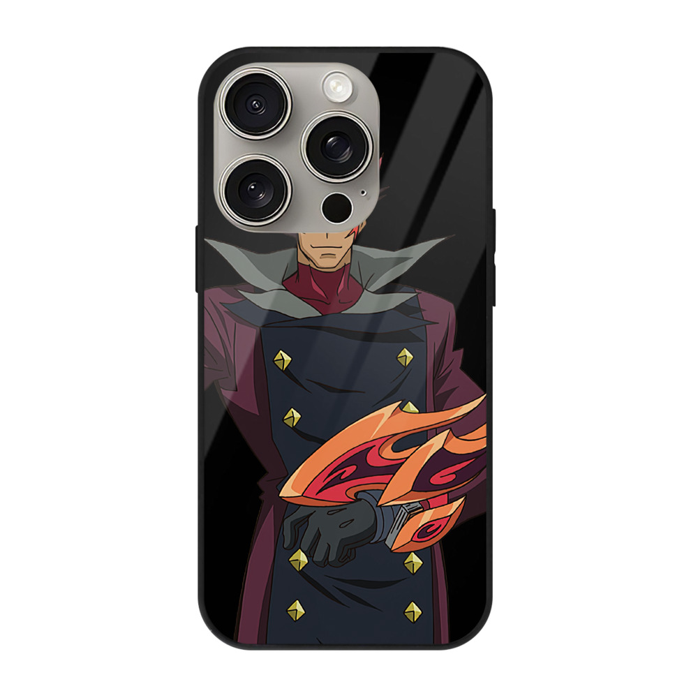 遊☆戯☆王 Yu-Gi-Oh! 【iPhone15Pro対応】スマホケース 耐衝撃＆黄変防止 背面ガラス