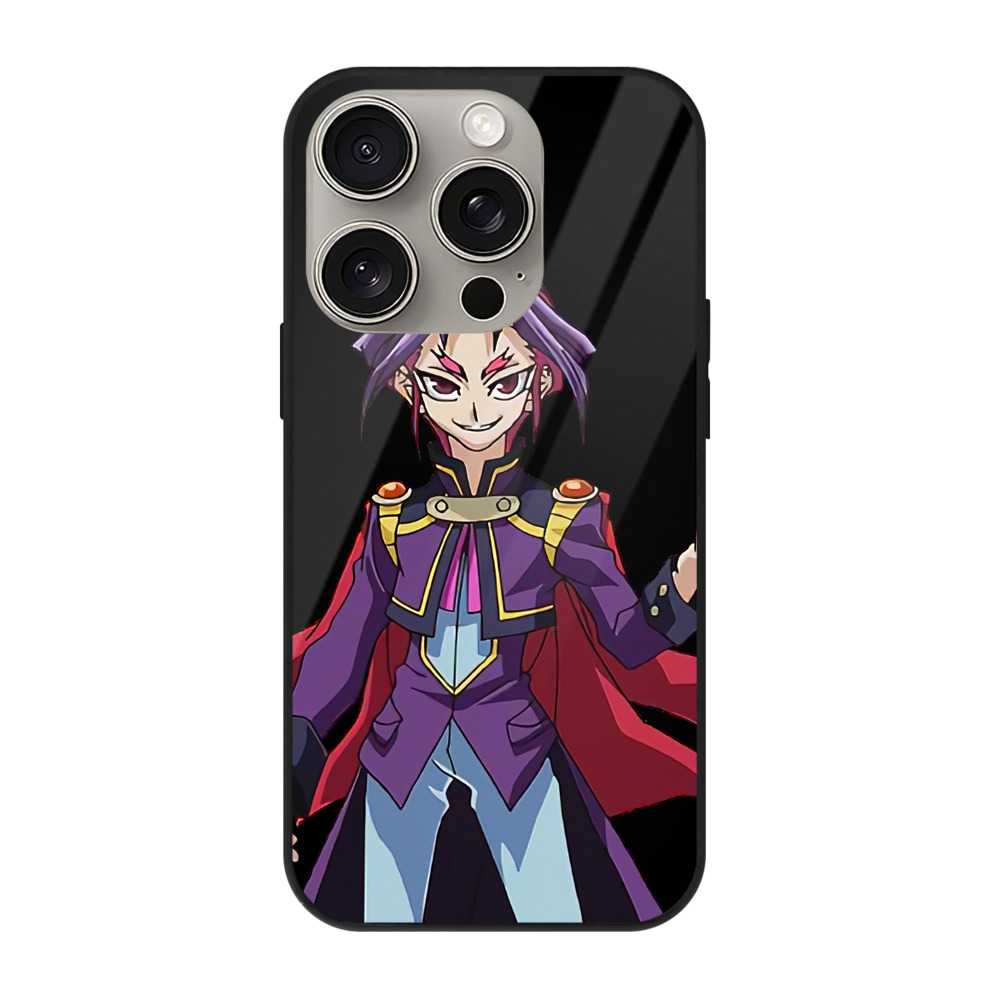 （画像用） 遊☆戯☆王 Yu-Gi-Oh! 【iPhone15Pro対応】スマホケース 耐衝撃＆黄変防止 背面ガラス