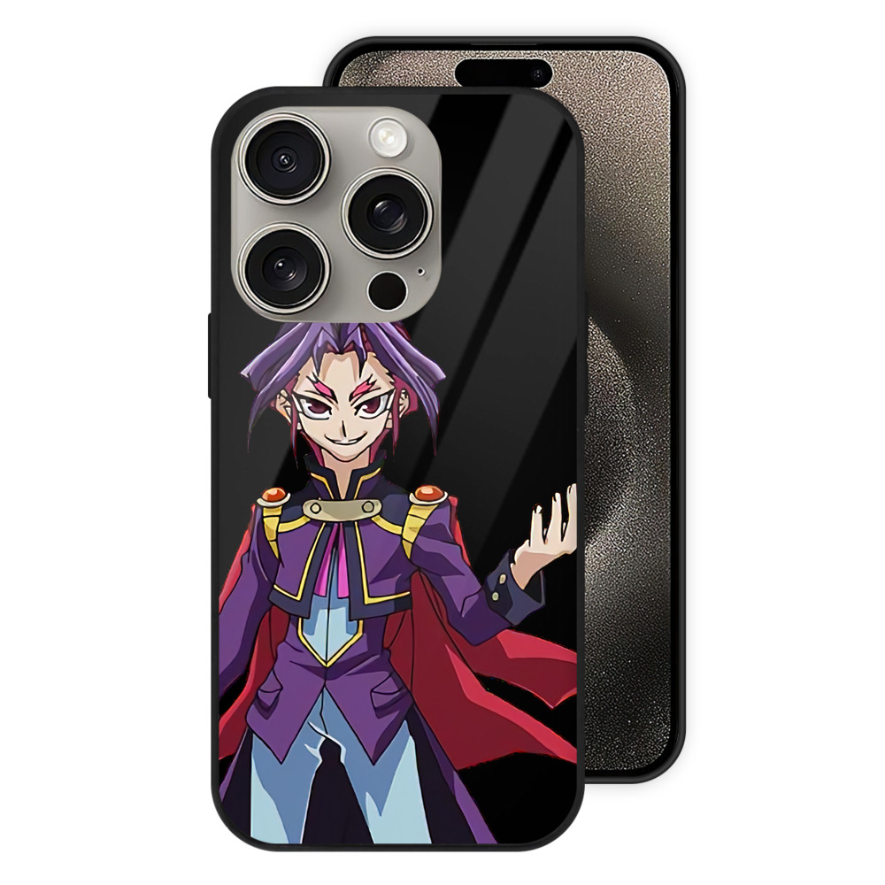 （画像用） 遊☆戯☆王 Yu-Gi-Oh! 【iPhone15Pro対応】スマホケース 耐衝撃＆黄変防止 背面ガラス