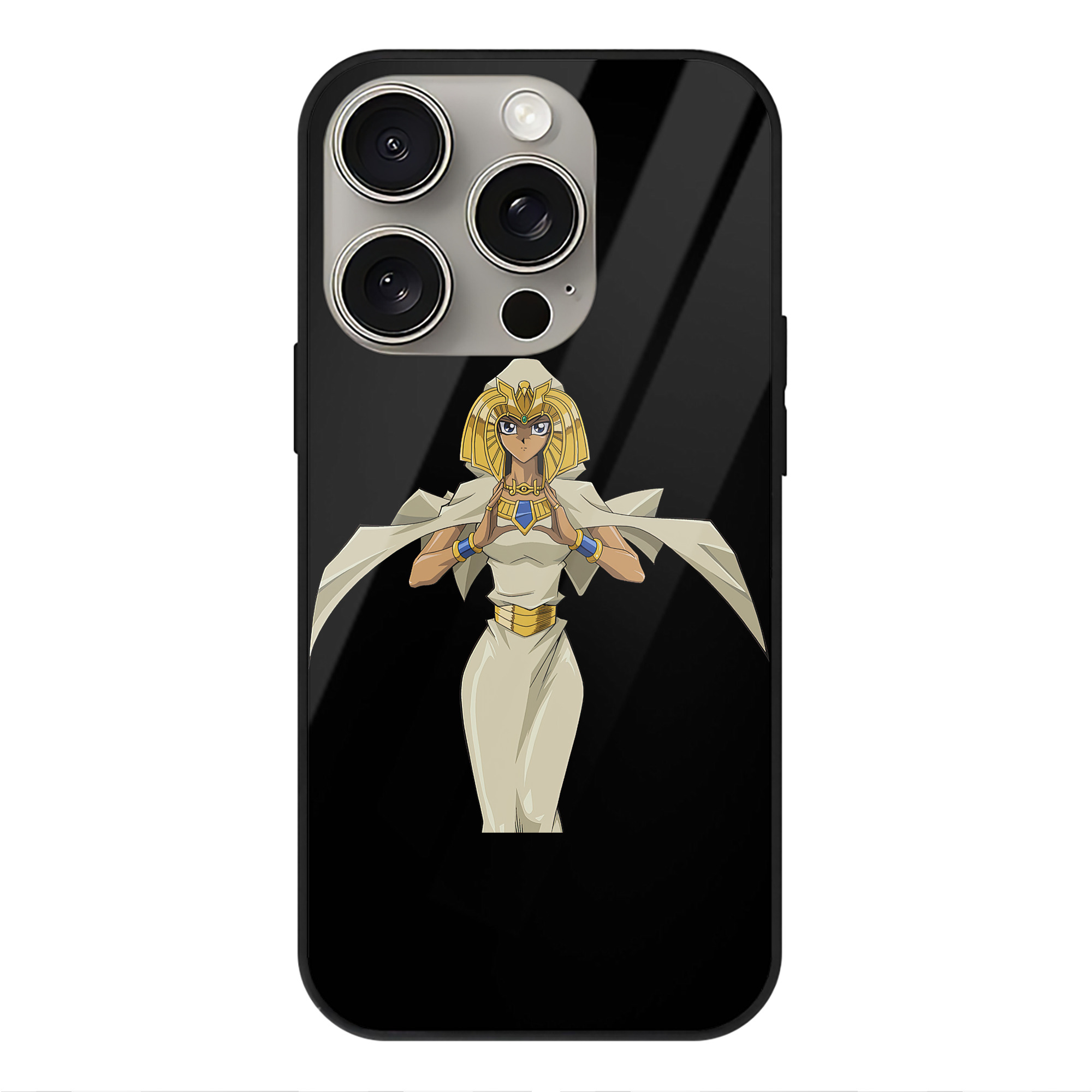 遊☆戯☆王 Yu-Gi-Oh! 【iPhone15Pro対応】スマホケース 耐衝撃＆黄変防止 背面ガラス