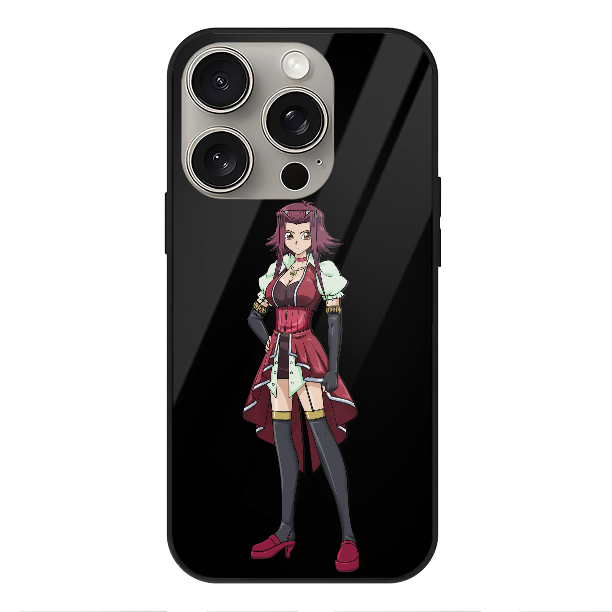 遊☆戯☆王 Yu-Gi-Oh! 【iPhone15Pro対応】スマホケース 耐衝撃＆黄変防止 背面ガラス