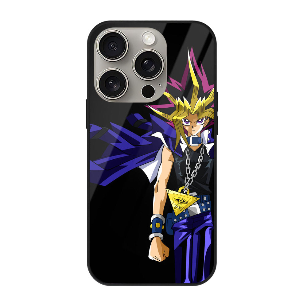 遊☆戯☆王 Yu-Gi-Oh! 【iPhone15Pro対応】スマホケース 耐衝撃＆黄変防止 背面ガラス
