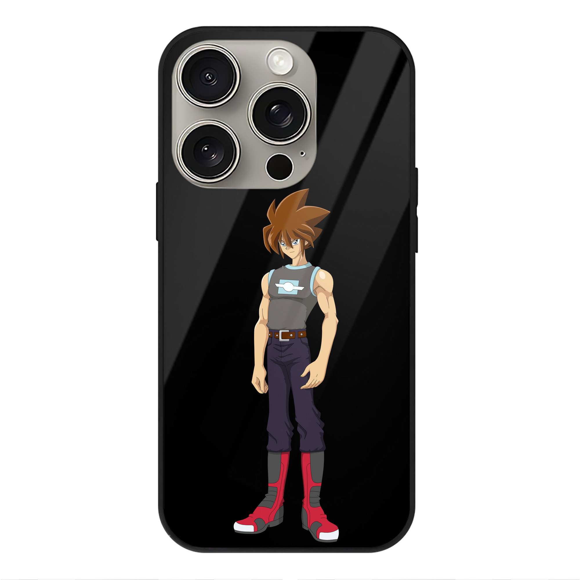 遊☆戯☆王 Yu-Gi-Oh! 【iPhone15Pro対応】スマホケース 耐衝撃＆黄変防止 背面ガラス