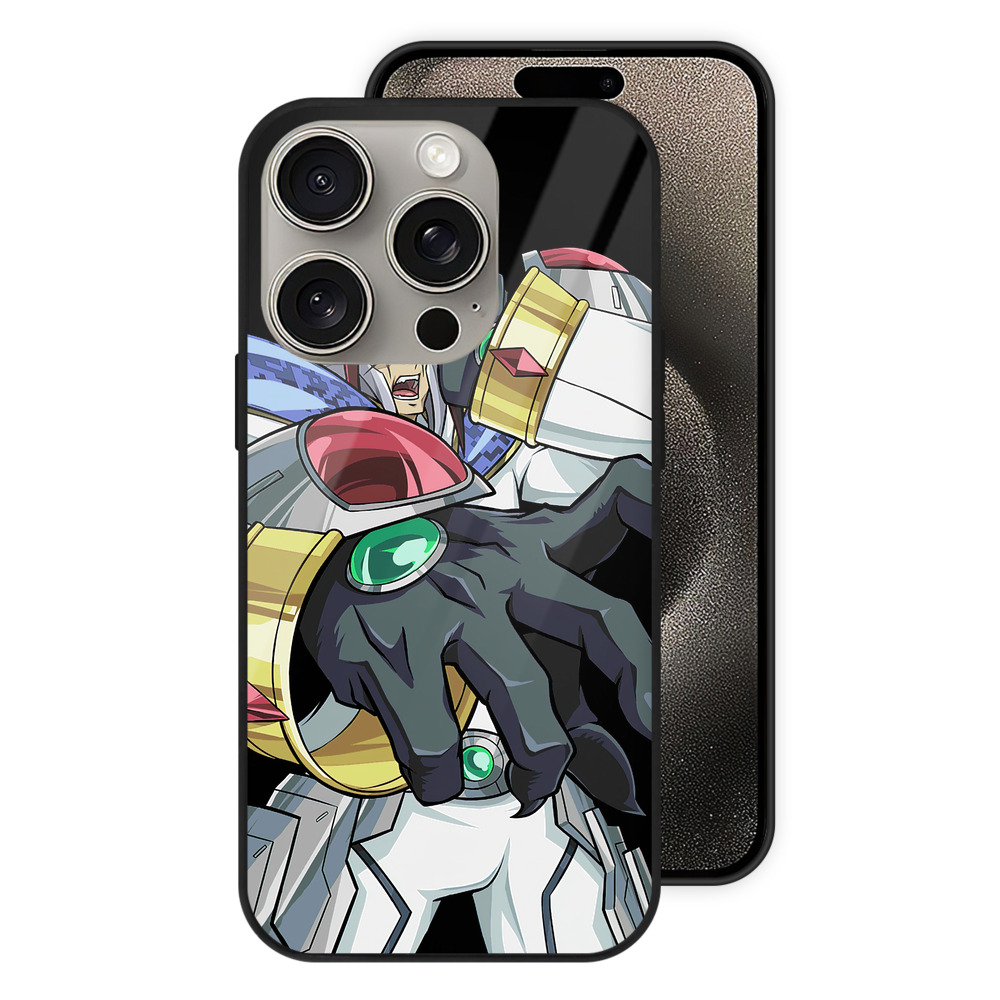（画像用） 遊☆戯☆王 Yu-Gi-Oh! 【iPhone15Pro対応】スマホケース 耐衝撃＆黄変防止 背面ガラス