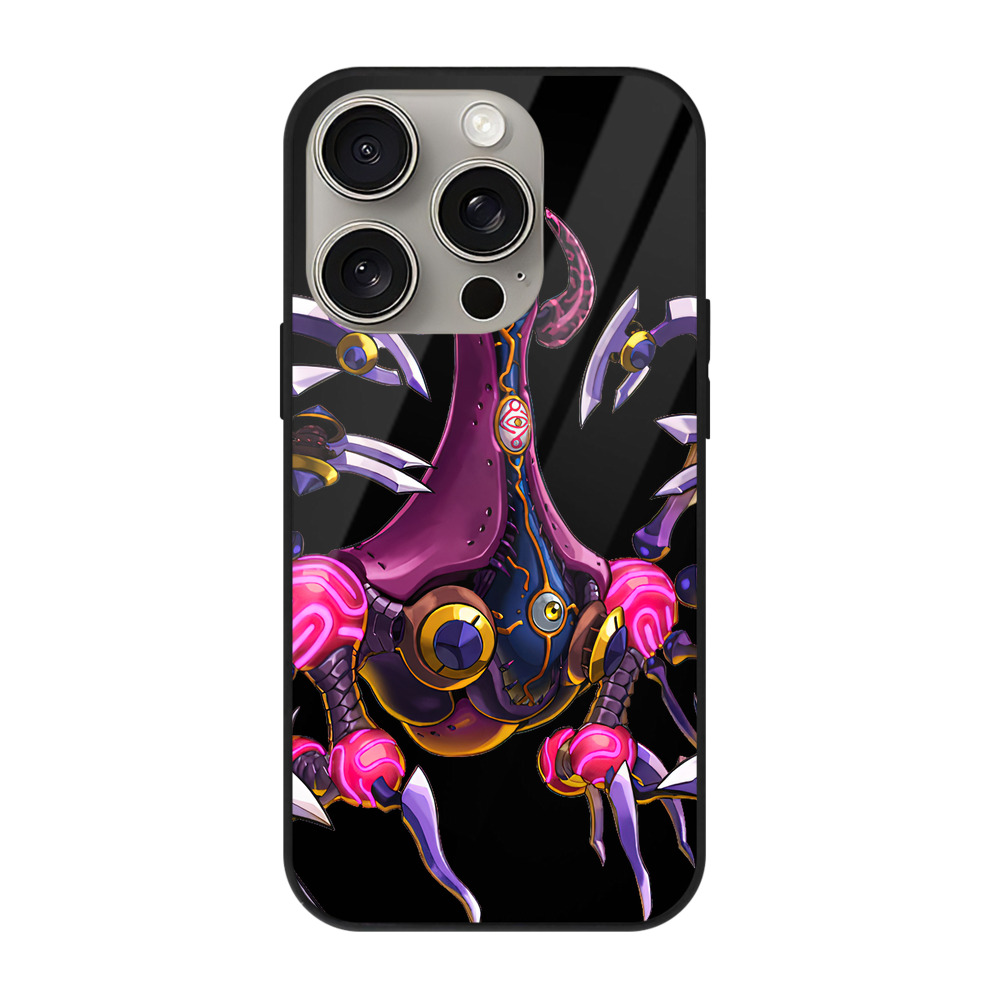 （画像用） 遊☆戯☆王 Yu-Gi-Oh! 【iPhone15Pro対応】スマホケース 耐衝撃＆黄変防止 背面ガラス