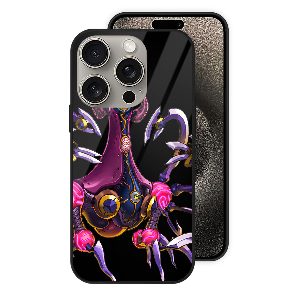 （画像用） 遊☆戯☆王 Yu-Gi-Oh! 【iPhone15Pro対応】スマホケース 耐衝撃＆黄変防止 背面ガラス