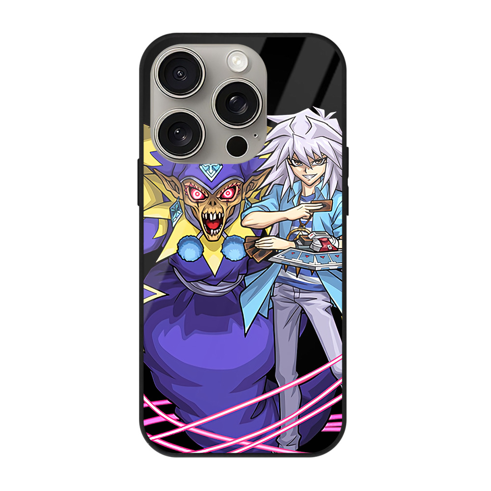 遊☆戯☆王 Yu-Gi-Oh! 【iPhone15Pro対応】スマホケース 耐衝撃＆黄変防止 背面ガラス
