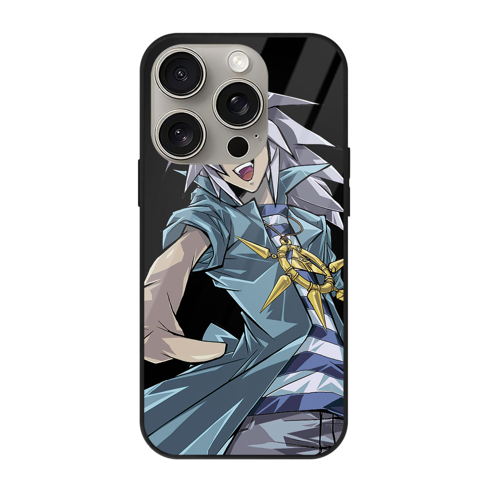 遊☆戯☆王 Yu-Gi-Oh! 【iPhone15Pro対応】スマホケース 耐衝撃＆黄変防止 背面ガラス