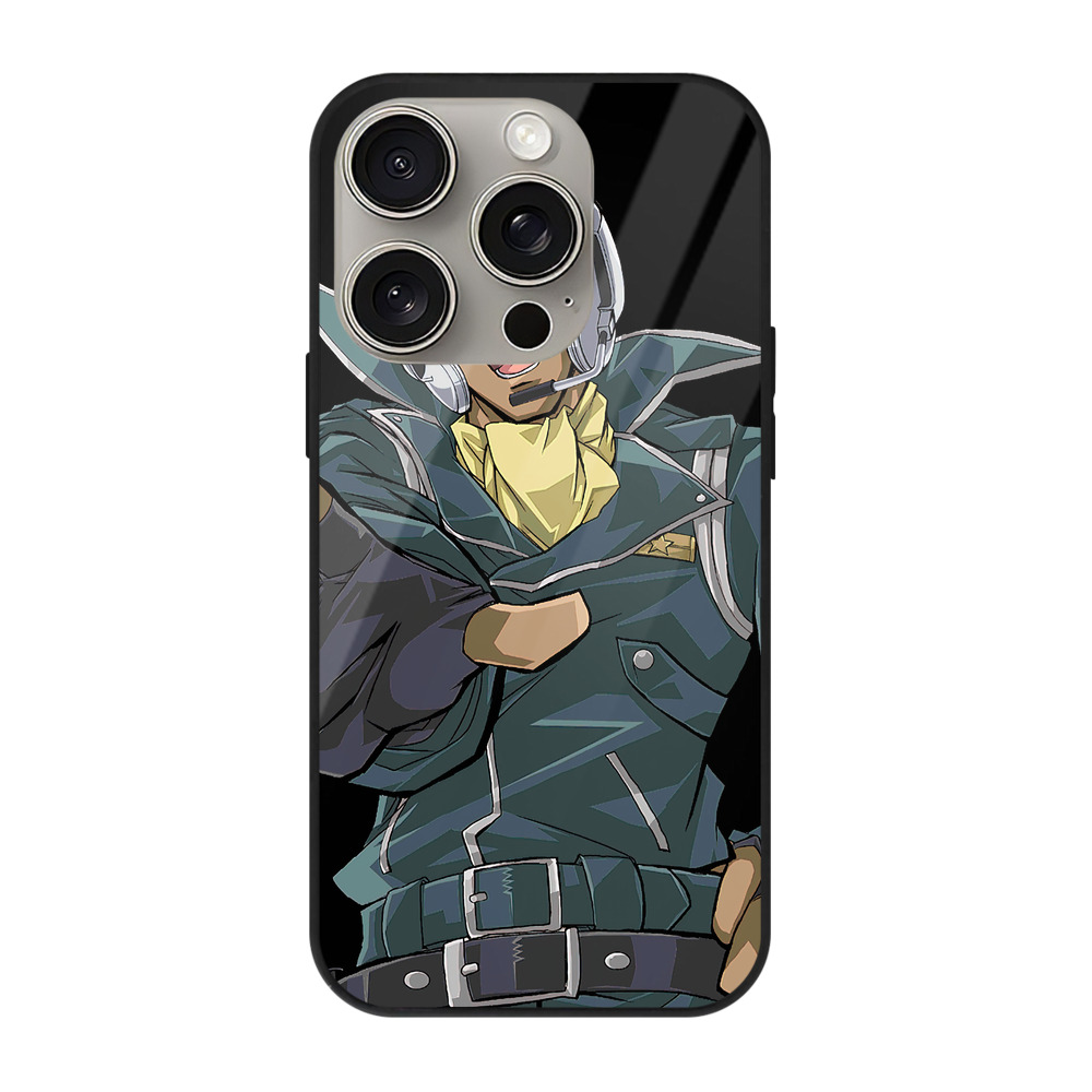 （画像用） 遊☆戯☆王 Yu-Gi-Oh! 【iPhone15Pro対応】スマホケース 耐衝撃＆黄変防止 背面ガラス