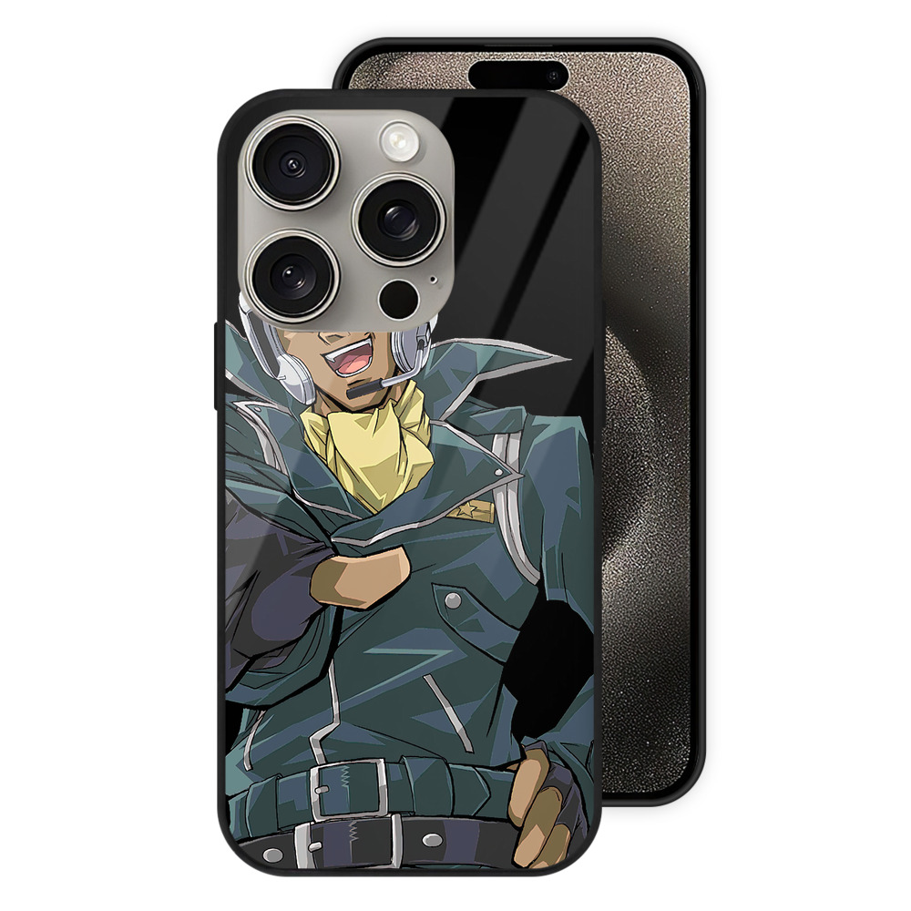 （画像用） 遊☆戯☆王 Yu-Gi-Oh! 【iPhone15Pro対応】スマホケース 耐衝撃＆黄変防止 背面ガラス