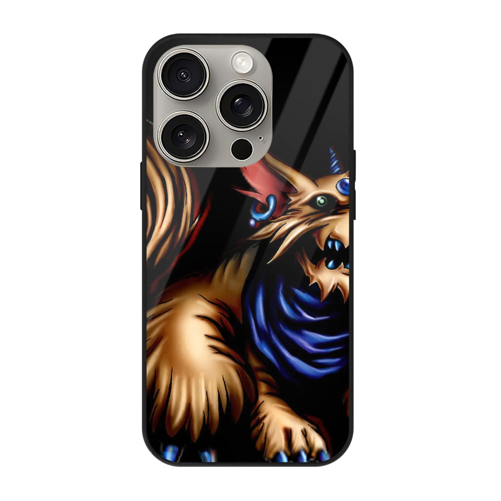 （画像用） 遊☆戯☆王 Yu-Gi-Oh! 【iPhone15Pro対応】スマホケース 耐衝撃＆黄変防止 背面ガラス