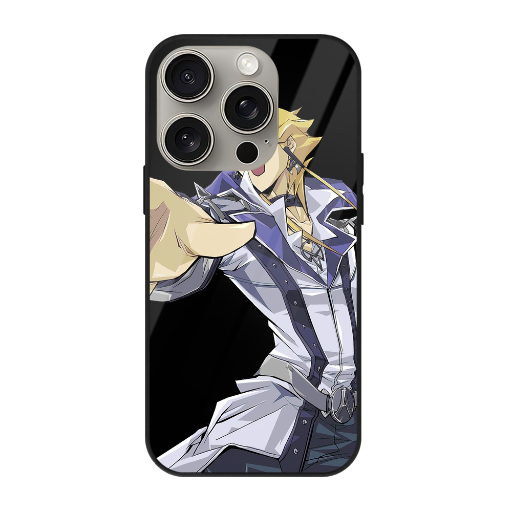 （画像用） 遊☆戯☆王 Yu-Gi-Oh! 【iPhone15Pro対応】スマホケース 耐衝撃＆黄変防止 背面ガラス