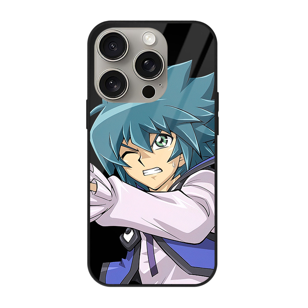 遊☆戯☆王 Yu-Gi-Oh! 【iPhone15Pro対応】スマホケース 耐衝撃＆黄変防止 背面ガラス