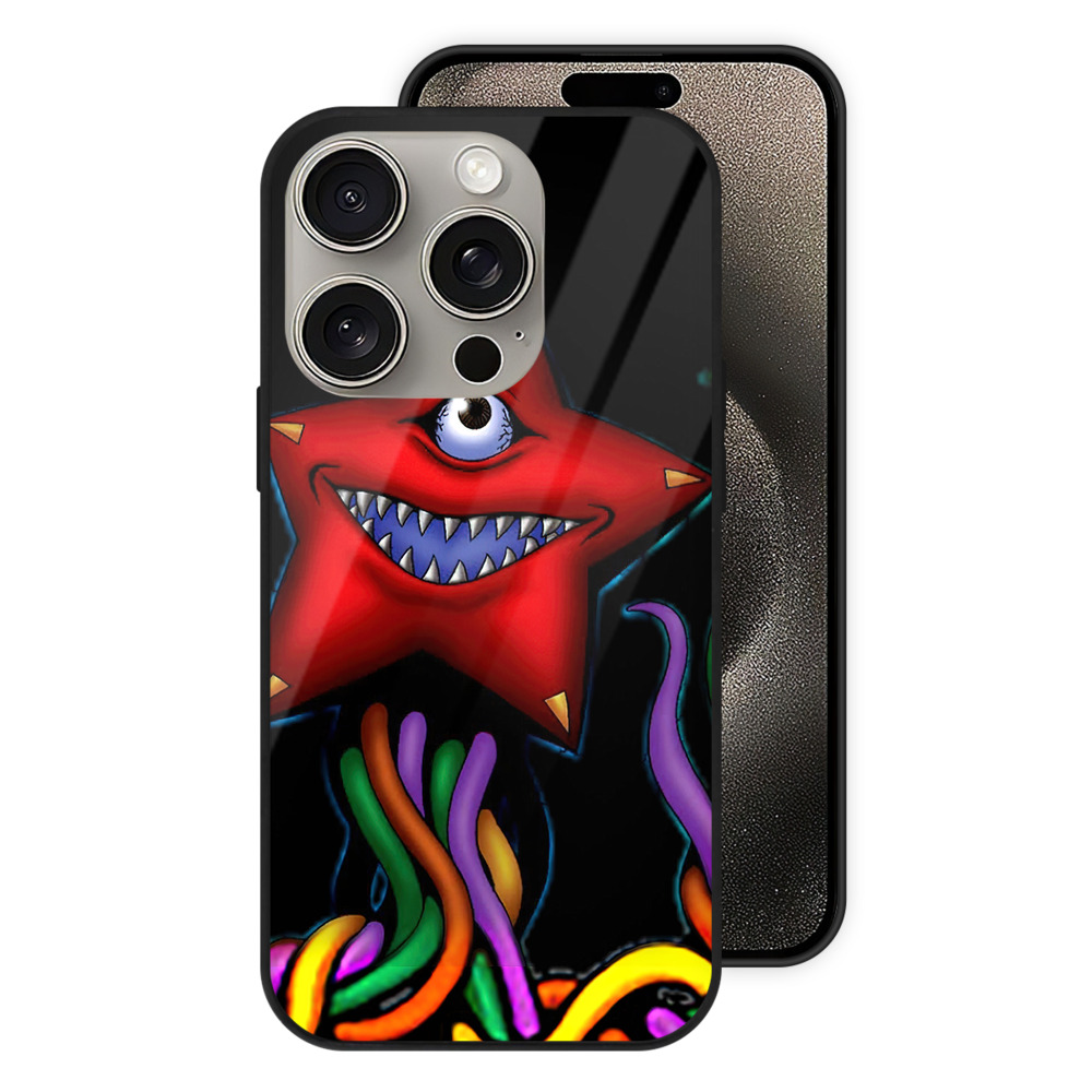 （画像用） 遊☆戯☆王 Yu-Gi-Oh! 【iPhone15Pro対応】スマホケース 耐衝撃＆黄変防止 背面ガラス