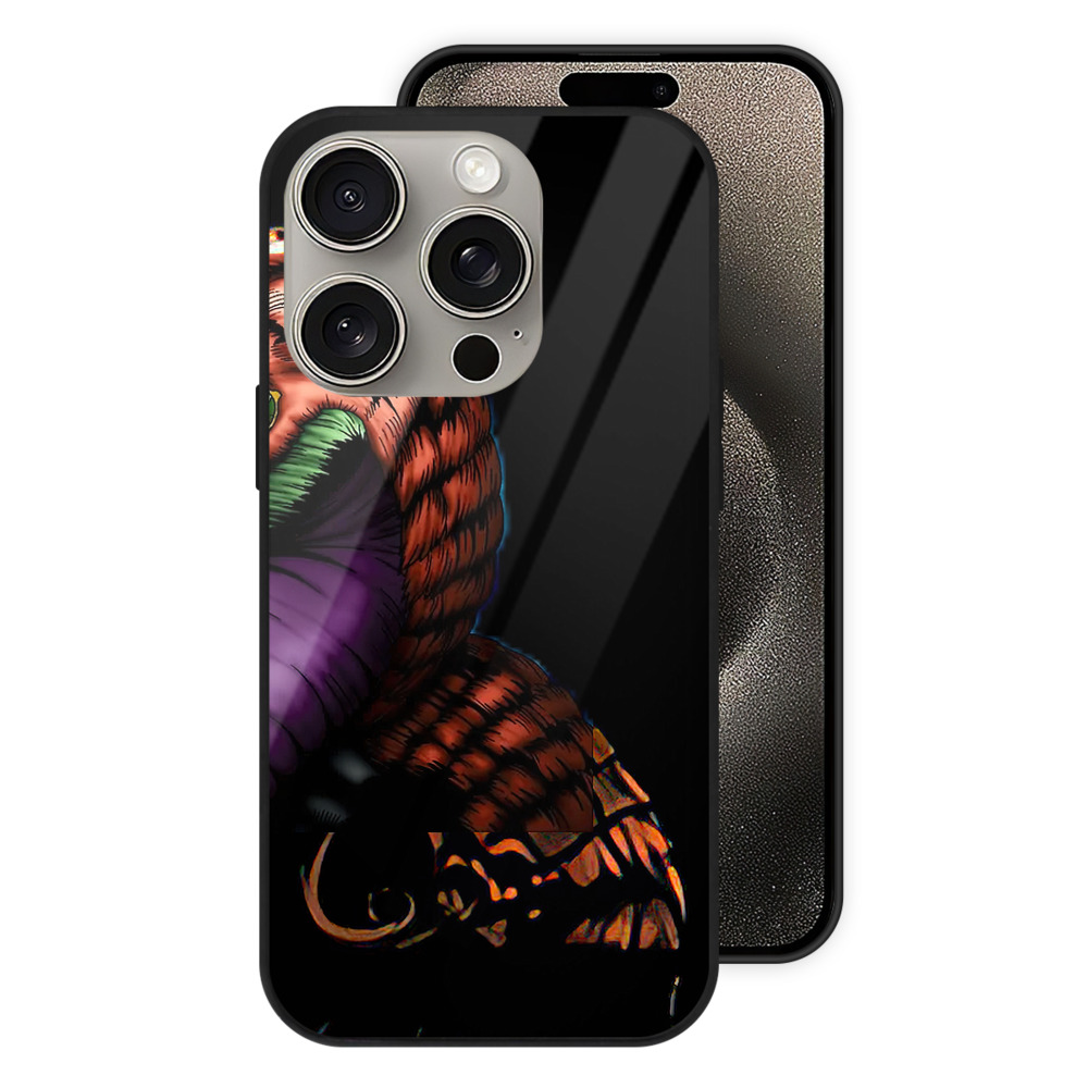 （画像用） 遊☆戯☆王 Yu-Gi-Oh! 【iPhone15Pro対応】スマホケース 耐衝撃＆黄変防止 背面ガラス