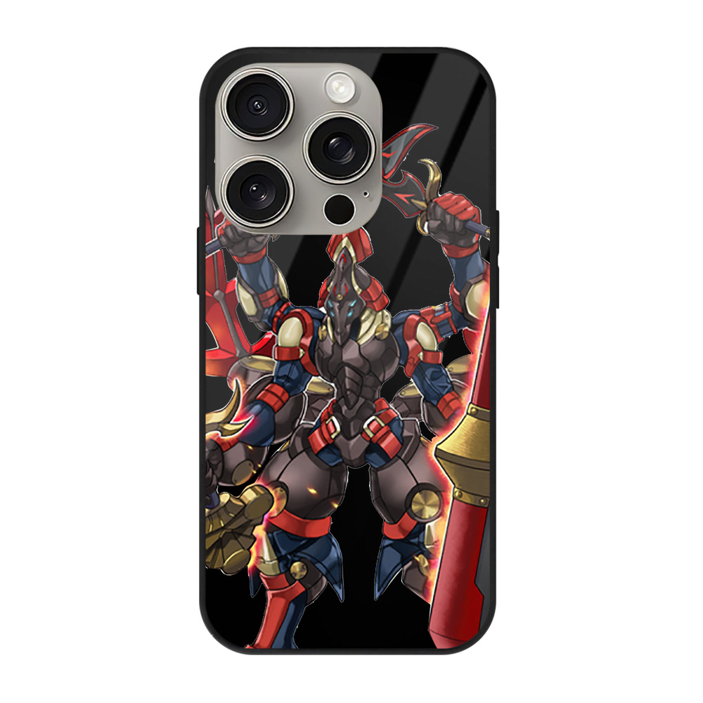遊☆戯☆王 Yu-Gi-Oh! 【iPhone15Pro対応】スマホケース 耐衝撃＆黄変防止 背面ガラス
